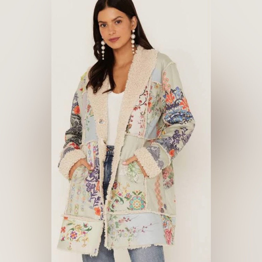 NWT Johnny was Gigiana suede and fur jacket. 1x